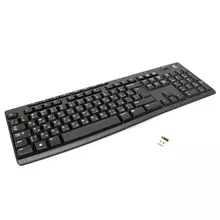Клавиатура беспроводная LOGITECH K270 104 клавиши + 8 дополнительных клавиш мультимедийная черная