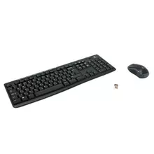 Набор беспроводной LOGITECH Wireless Combo MK270, клавиатура, мышь 2 кнопки + 1 колесо-кнопка, черный