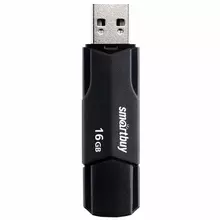 Флеш-диск 16GB SMARTBUY Clue USB 2.0, черный