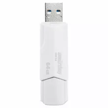 Флеш-диск 64GB SMARTBUY Clue USB 2.0 белый