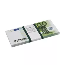 Деньги шуточные "100 евро" упаковка с европодвесом