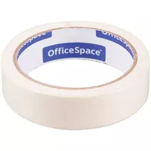 Клейкая лента крепп малярная (скотч) OfficeSpace, 25 мм.*25 м.