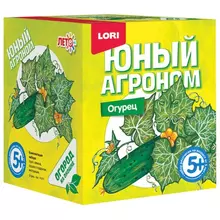 Набор для выращивания растений ЮНЫЙ АГРОНОМ "Огурец", горшок, грунт, семена, Lori