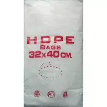 Пакет фасовочный (фасовка) HDPE Bags красная 32*40 ПНД