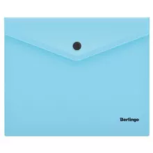 Папка-конверт на кнопке Berlingo "Instinct" А5+ 180 мкм. аквамарин