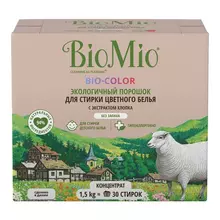 Стиральный порошок для цветного белья и всех типов стирок гипоаллергенный 15 кг. BIOMIO "Без запаха"