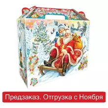 Подарок новогодний "С горки" набор конфет 1200 г. картонная коробка