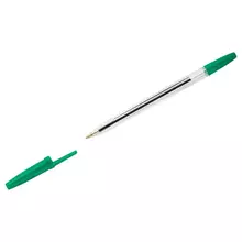 Ручка шариковая СТАММ "Оптима" зеленая 10 мм.