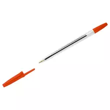 Ручка шариковая СТАММ "Оптима" красная, 1,0 мм.