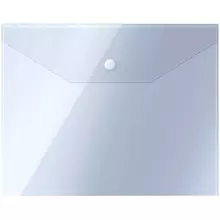 Папка-конверт на кнопке OfficeSpace А5 (190*240 мм.) 150 мкм. пластик прозрачная