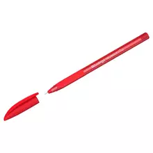 Ручка шариковая Berlingo "Triangle Fine" красная 03 мм. трехгран. грип