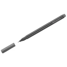 Ручка капиллярная Faber-Castell "Grip Finepen" теплая серая 04 мм. трехгранная
