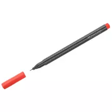 Ручка капиллярная Faber-Castell "Grip Finepen" красная 04 мм. трехгранная