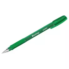 Ручка шариковая Berlingo "Aviator" зеленая 07 мм. грип