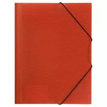 Папка на резинке СТАММ "Кристалл" А4, 500мкм, пластик, красная