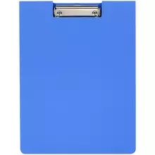 Папка-планшет с зажимом OfficeSpace А4, 1800 мкм. пластик (полифом) синий