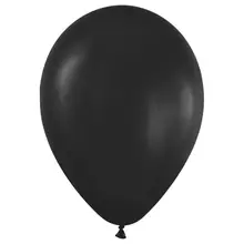 Воздушные шары, 50 шт. М12/30 см. MESHU, пастель, черный