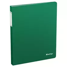 Папка с 40 вкладышами Berlingo "Soft Touch" 25 мм. 700 мкм. зеленая с внутр. карманом