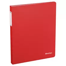 Папка с 40 вкладышами Berlingo "Soft Touch" 25 мм. 700 мкм. красная с внутр. карманом