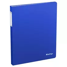 Папка с 40 вкладышами Berlingo "Soft Touch" 25 мм. 700 мкм. синяя с внутр. карманом