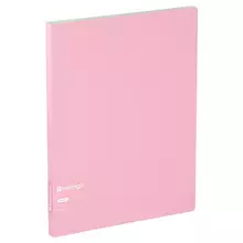 Папка с 30 вкладышами Berlingo "Haze", 17мм, 600мкм, с внутр. карманом, розовая, софт-тач
