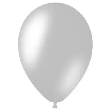 Воздушные шары 50 шт. М12/30 см. MESHU металлик белый