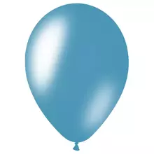 Воздушные шары, 50 шт. М12/30 см. MESHU, металлик, голубой