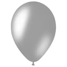 Воздушные шары 50 шт. М12/30 см. MESHU металлик серебро