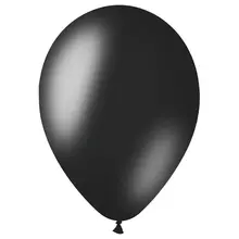 Воздушные шары, 50 шт. М12/30 см. MESHU, металлик, черный