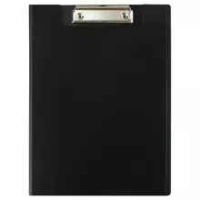 Папка-планшет с зажимом СТАММ А4, 1500 мкм. пластик, черный