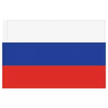 Флаг РФ 90*135 см. пакет с европодвесом
