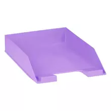 Лоток для бумаг горизонтальный СТАММ "Фаворит" фиолетовый