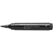 Ручка капиллярная Faber-Castell "Pitt Artist Pen Big Brush" цвет 199 черный, 3 мм. пишущий узел "кисть" 