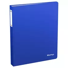 Папка с 80 вкладышами Berlingo "Soft Touch" 35 мм. 800 мкм. синяя с внутр. карманом
