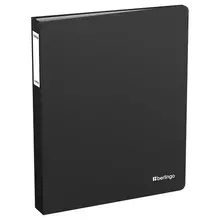 Папка с 80 вкладышами Berlingo "Soft Touch" 35 мм. 800 мкм. черная с внутр. карманом