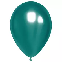 Воздушные шары, 50 шт. М12/30 см. MESHU, хром, зеленый