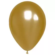 Воздушные шары, 50 шт. М12/30 см. MESHU, хром, золотой