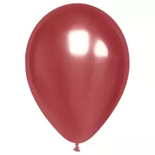 Воздушные шары, 50 шт. М12/30 см. MESHU, хром, красный