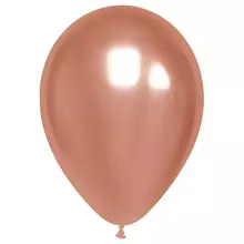 Воздушные шары 50 шт. М12/30 см. MESHU хром розовое золото