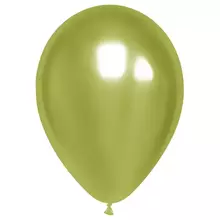 Воздушные шары, 50 шт. М12/30 см. MESHU, хром, светло-зеленый