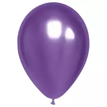 Воздушные шары, 50 шт. М12/30 см. MESHU, хром, фиолетовый