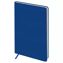 Ежедневник недатированный А5 136 л. кожзам OfficeSpace "Mono" синий