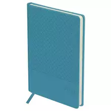 Ежедневник недатированный, А5, 136 л. кожзам, OfficeSpace "Pattern", светло-синий