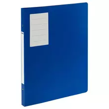 Папка на 4 кольцах OfficeSpace А3, 27 мм. 800 мкм. вертикальная, пластик, синяя