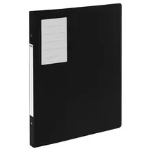 Папка на 4 кольцах OfficeSpace А3, 27 мм. 800 мкм. вертикальная, пластик, черная