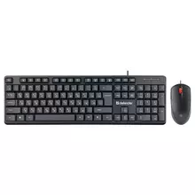 Комплект клавиатура + мышь Defender "Line C-511" черный