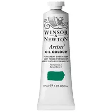 Краска масляная профессиональная Winsor&Newton "Artists Oil", 37 мл. перманентный насыщенно-зеленый