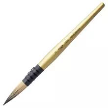 Кисть художественная синтетика Гамма "GOLD BRUSH" круглая №12 французское крепление короткая ручка