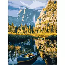 Картина по номерам на холсте ТРИ СОВЫ "Осень в горах" 40*50 с акриловыми красками и кистями