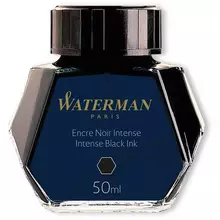 Чернила Waterman черные 50мл